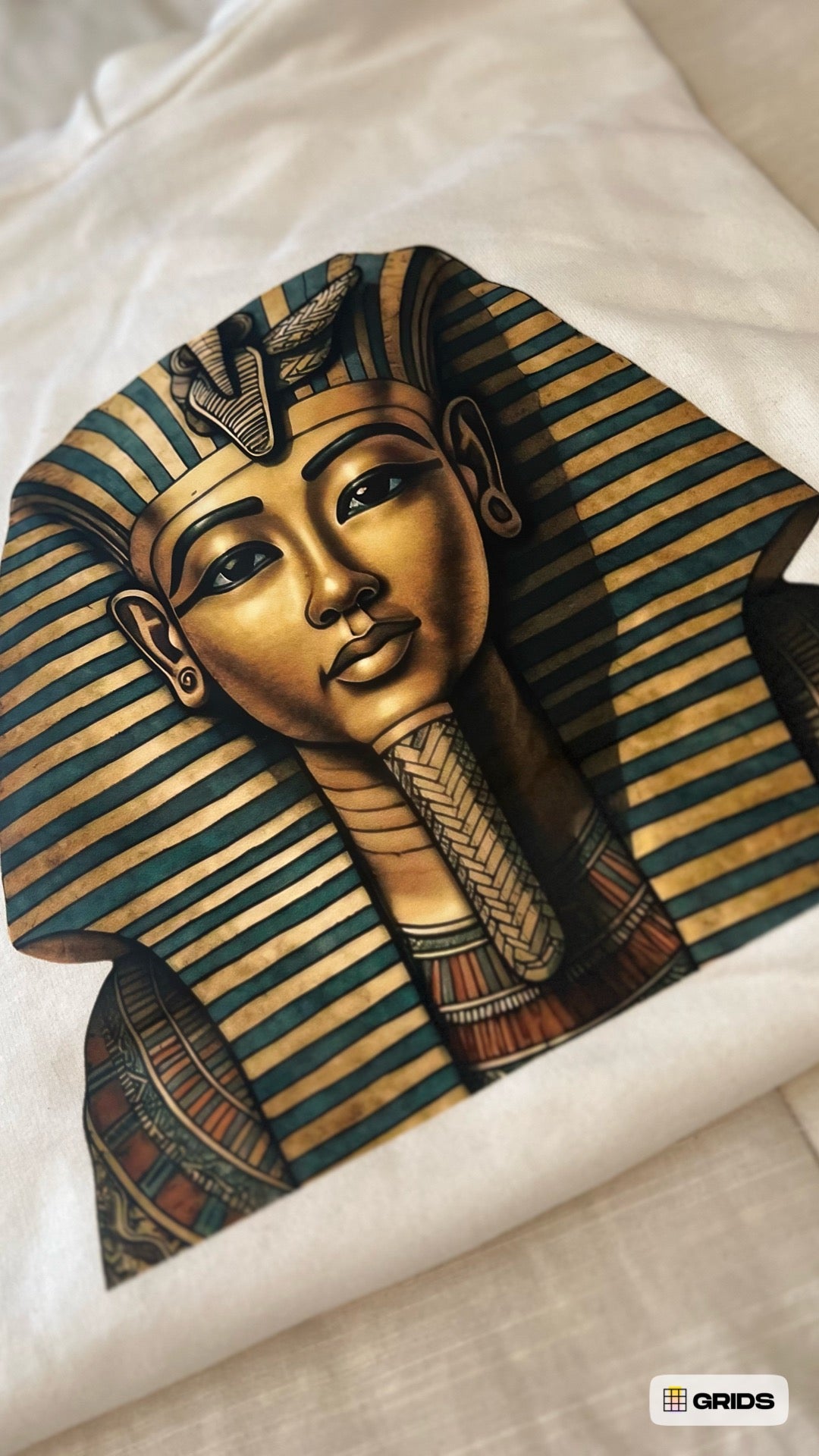 Pharaoh Screen print and embroidered Hoodie