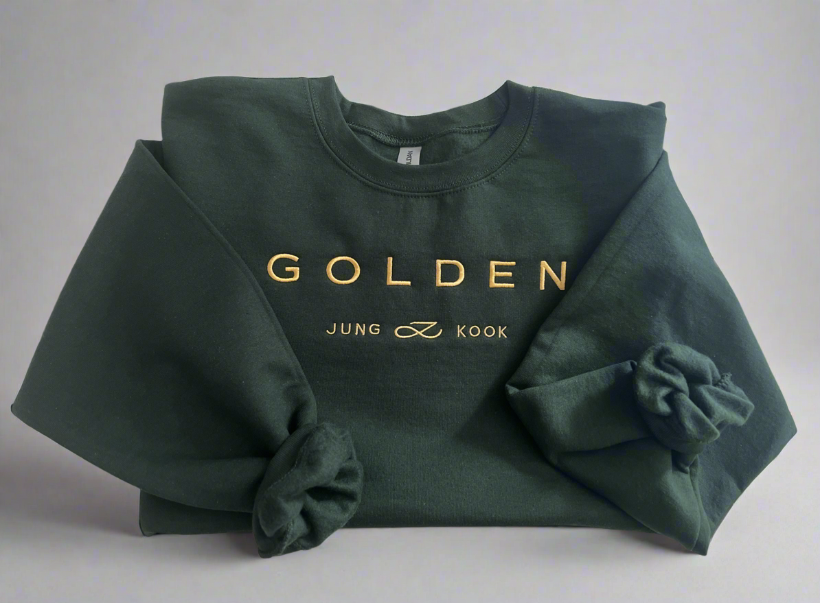Golden Embroidered Sweatshirt