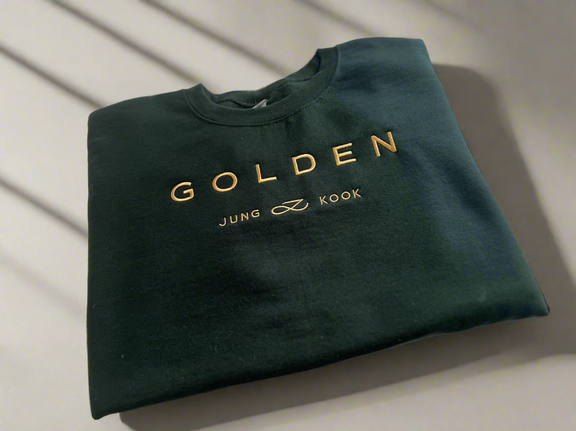 Golden Embroidered Sweatshirt