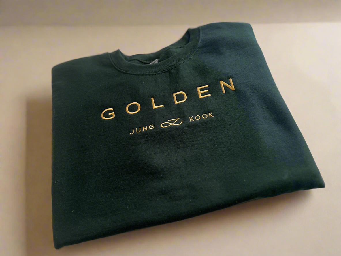 Golden Embroidered Sweatshirt