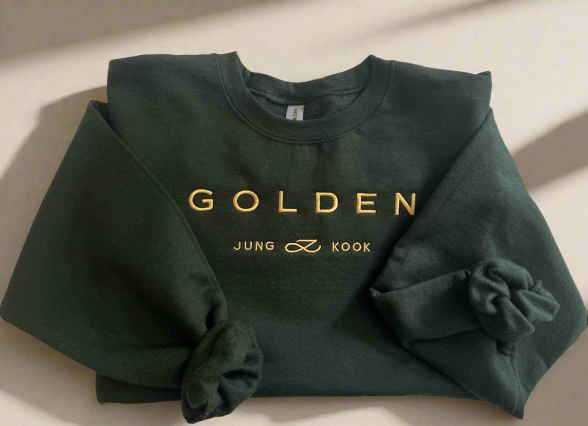 Golden Embroidered Sweatshirt