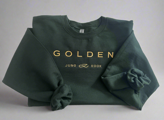 Golden Embroidered Sweatshirt